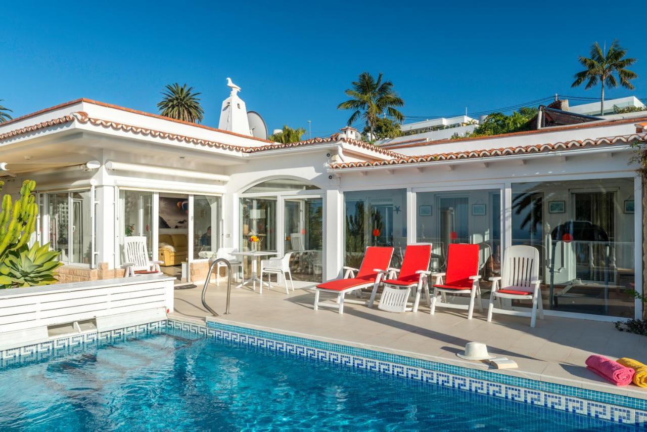 Relaxing Villa Heated Pool Luxurious Views Massage Santa Ursula  Exterior photo